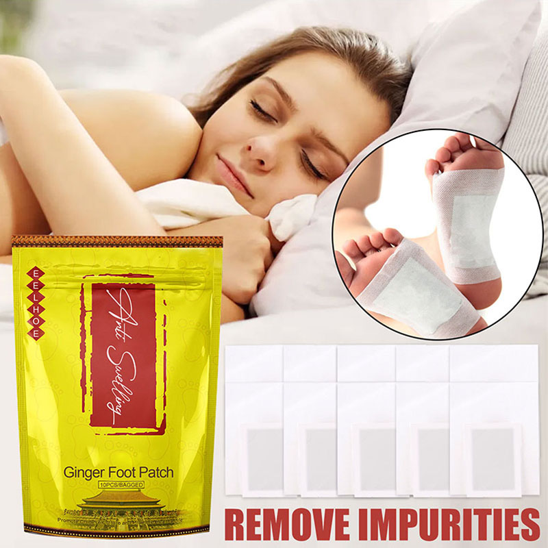 Detox Foot Patch - แผ่นแปะเท้าดีท็อกซ์ 50 ชิ้น แผ่นแปะทำความสะอาดล้ำลึก ขจัดสารพิษในร่างกาย อุปกรณ์ดูแลเท้า