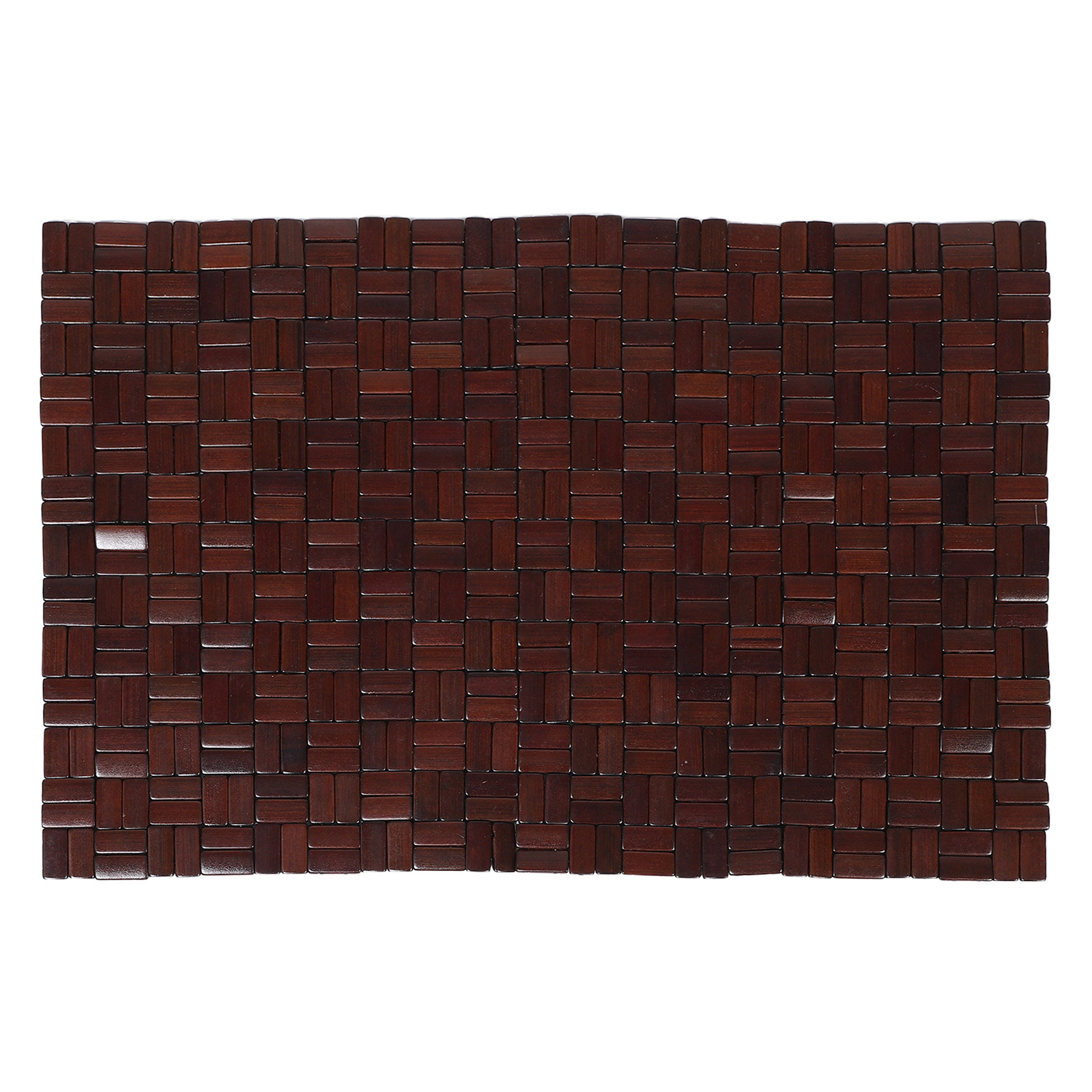 Bamboo Bath Mat - แผ่นรองเท้าในห้องน้ำแบบพับได้ ทำจากไม้ไผ่ ป้องกันการลื่น เหมาะสำหรับห้องน้ำ ห้องซาวน่า สปา
