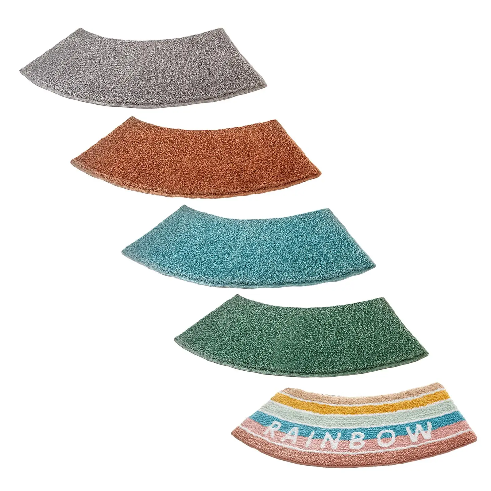 Bamboo Bath Mat - แผ่นรองอาบน้ำโค้ง แผ่นรองห้องน้ำ แผ่นรองอ่างอาบน้ำ สำหรับห้องซักรีด ห้องอาบน้ำ ห้องน้ำ