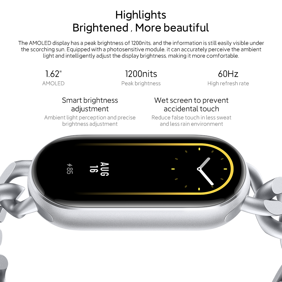 Xiaomi Mi Band 9 หน้าจอ AMOLED - Health Wellness Bracelet บทวิจารณ์และราคา
