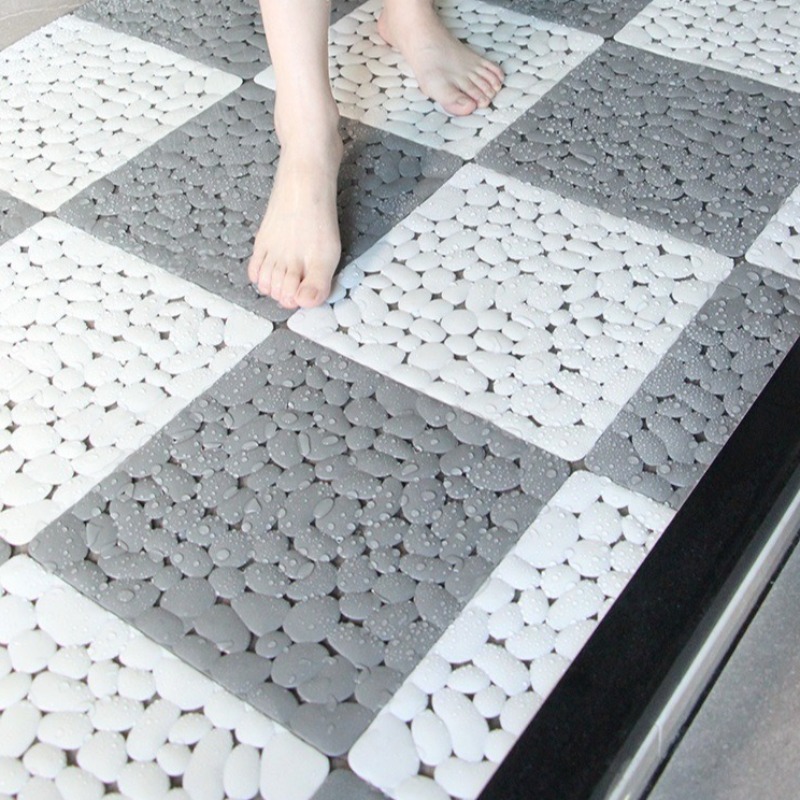 1-10PC 30X30 ซม.ห้องน้ํา Pebbl - Bamboo Bath Mat บทวิจารณ์และราคา