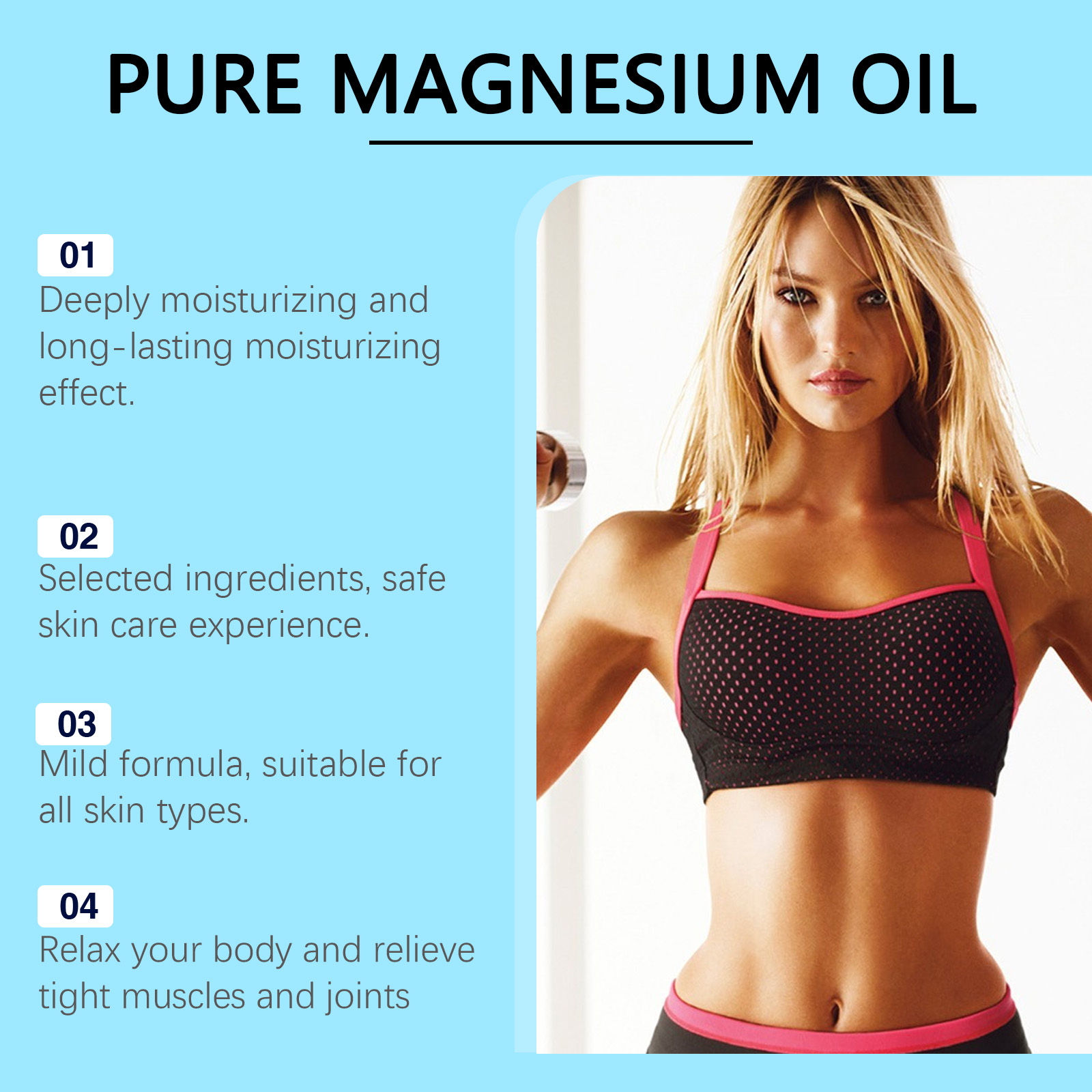 สเปรย์น้ำมันแมกนีเซียมบริสุทธิ - Bath Salts Magnesium บทวิจารณ์และราคา