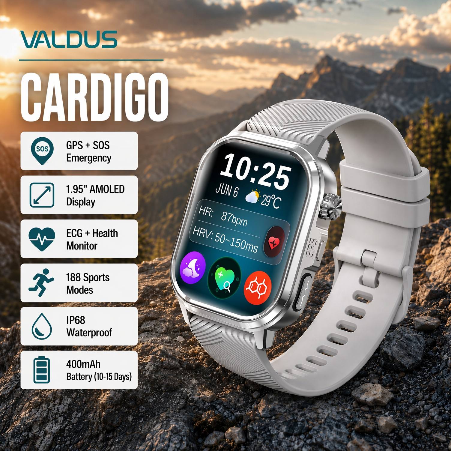 VALDUS CARDIGO สมาร์ทวอทช์ตรวจ - Health & Wellness Unlimited บทวิจารณ์และราคา
