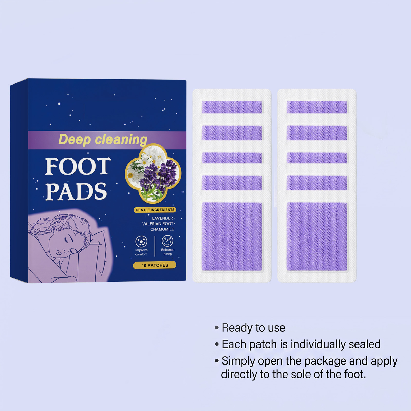 แผ่นแปะเท้าช่วยการนอนหลับลึก ช - Detox Foot Patch บทวิจารณ์และราคา