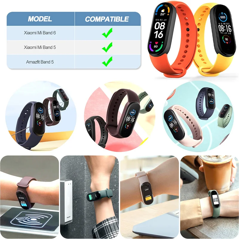 สายรัดซิลิโคนอ่อนนุ่มสําหรับ M - Health Wellness Bracelet บทวิจารณ์และราคา